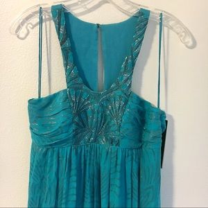 Stunning Nicole Miller Turquoise Maxi Dress 👗